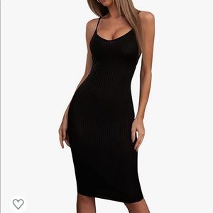NWOT SheIn Women's Ribbed bodycon dress